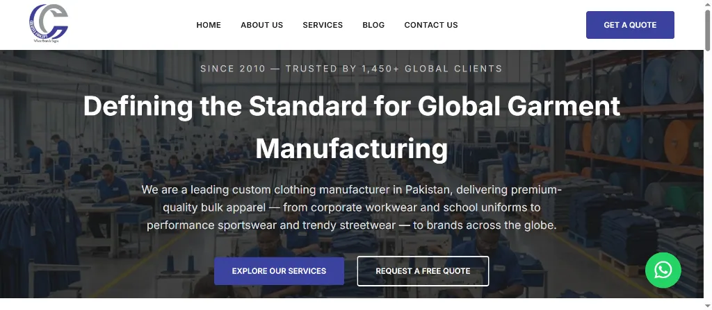 Creative Concepts bulk apparel website
